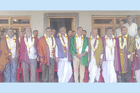 Hanumantha is the president of PKPS of Mango tree