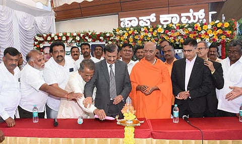 Inauguration of hopcoms store at Jayadeva Hospital