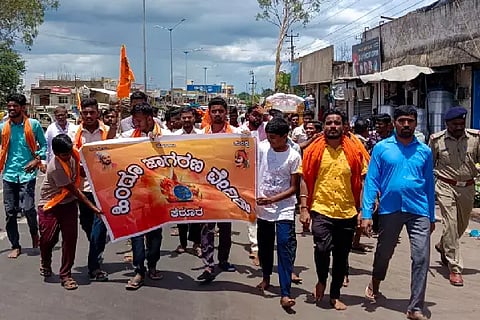 Shivaji, Murthy, Kerura, Bagalkote, protest,