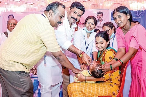 Karatagi Launch of Indradhanush Lasika Abhiyan
