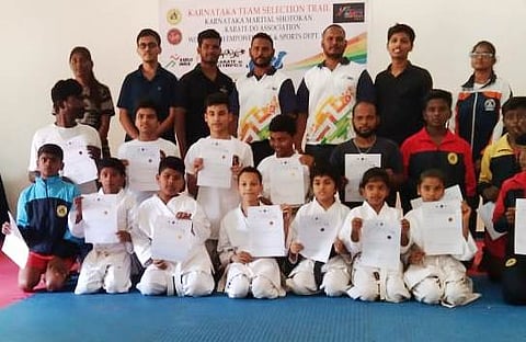 Karate Karnataka Team Photo