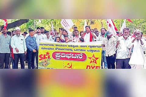 Lingasugur protest