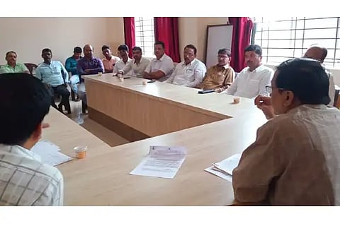 Meeting in Tahasildar Office