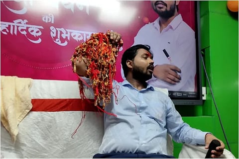 Popular online tutor Khan Sir claims world record 7,000 students tie him rakhi