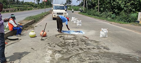ROAD WORK IN KALAGHATAGI