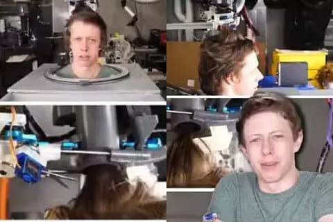 This video of a haircutting robot