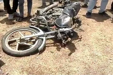 bike crushed