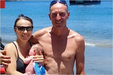 birth on a beach