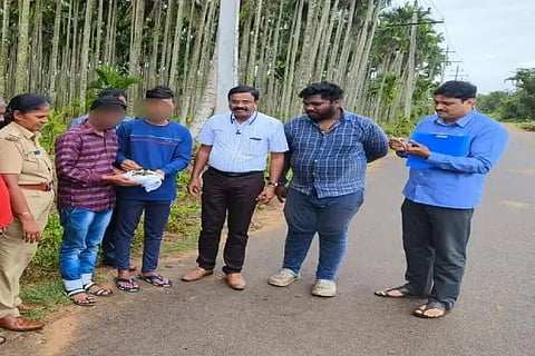 ganja case two persons arrested