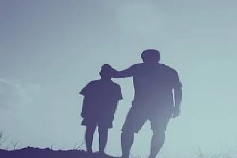 man and son
