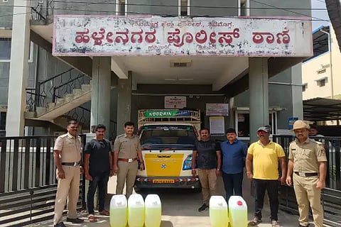 police seized diesel and vehicle