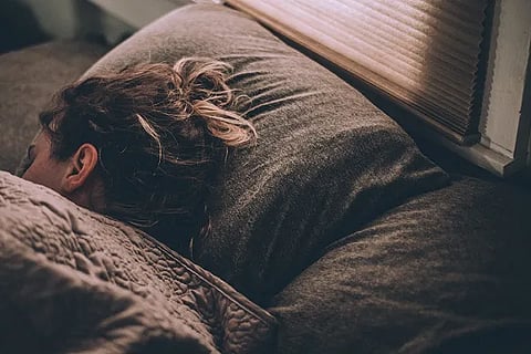 sleeping woman