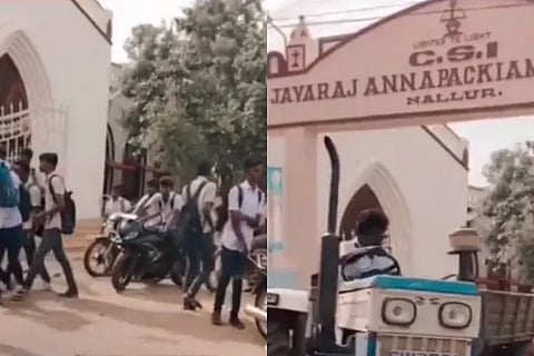 student drivingtractor
