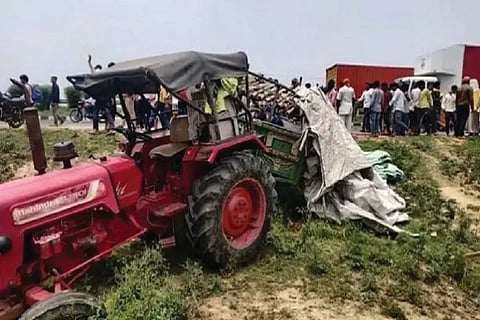 tractor accident
