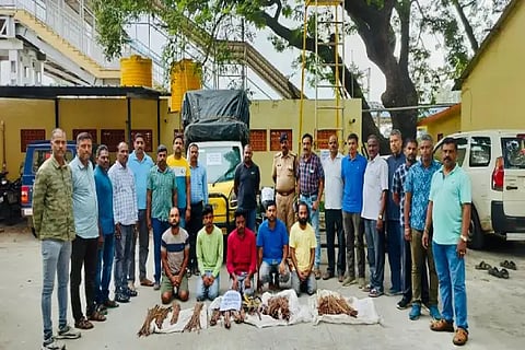 Arrest of those who stole railway copper wire