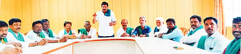 Farmer Protest ananist minister hanagal