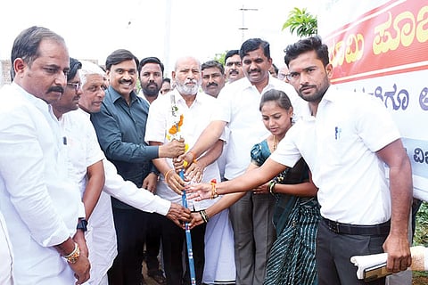 Gangavati rural Road repair