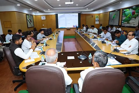 N S Boseraju and K H Muniyappa both ministers reviewed minor irrigation program