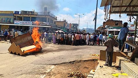 The public protested in Doddalahalli following the death of a merchant