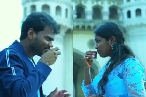 Pre wedding shoot of cop couple draws flak