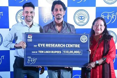 Siddharth Donate His Chithha Movie Premier Collections To Ngo