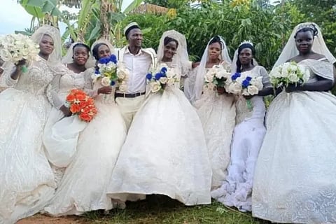 Ugandan Man Marries Seven Wives On Same Day