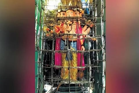 Vizags clay Ganesh idol set to be the tallest in the country