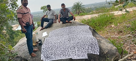Study of Inscriptions by Archaeological Department