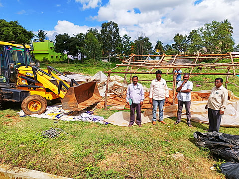 Elevation of illegal huts