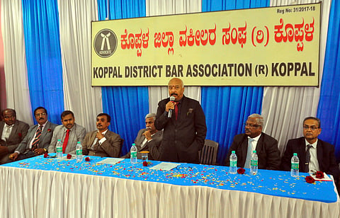 lawyers workshop koppal judge lokayukta paneendra