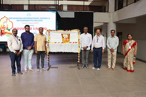 vavalmiki jayanthi celebration sharada school kidadala koppal