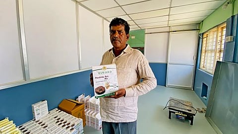 milletes vasu with his Brand product