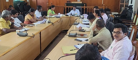 DC meeting regarding land compensation mandya
