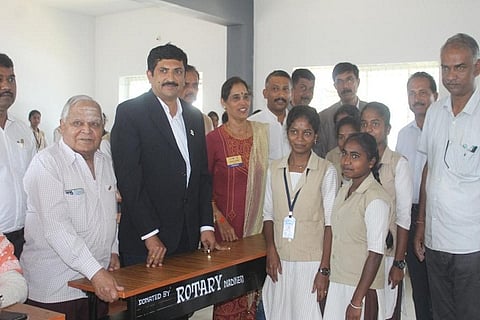Donation of Benches by Rotary