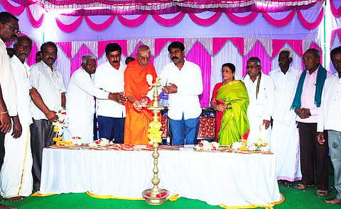 Inauguration of Honaganahalli Society Warehouse mandya