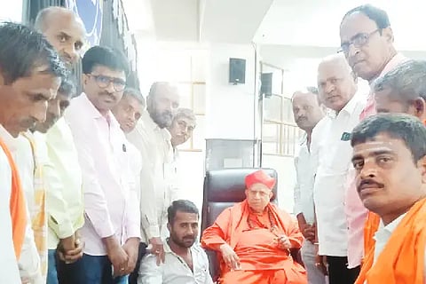 Invitation to Dr. Shivamurthy Shivacharya for Kartikotsava