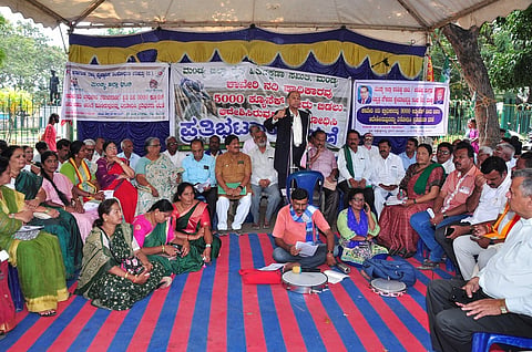 Irrigation expert Captain Rajarao's speech on Cauvery protest