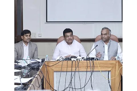 MInister M B patil and Priyank Kharge press brief