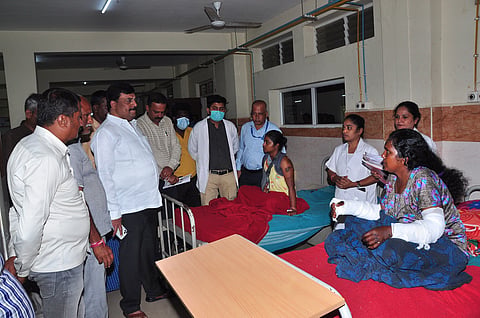 MLA PM Narendraswamy visits Mims