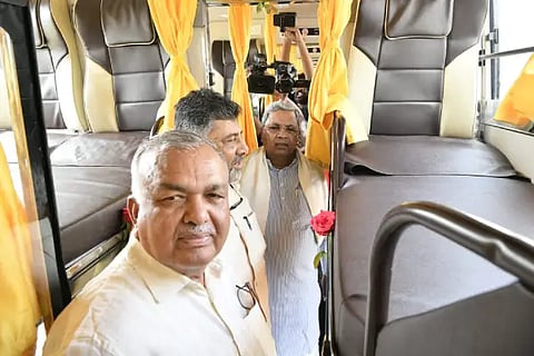 KSRTC New Non AC sleeper Pallakki bus inaugration by CM Siddaramaiah