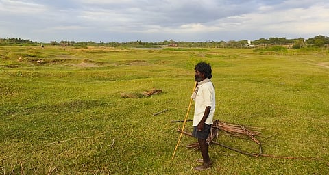 There is no water in Basaralu Hobali lake