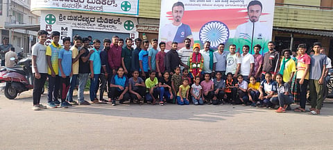 grand welcome to the Khokho Tournament Champion mandya