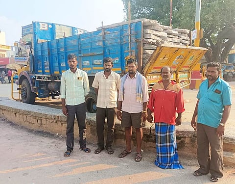Police asked lorry driver for Dussehra bonus!