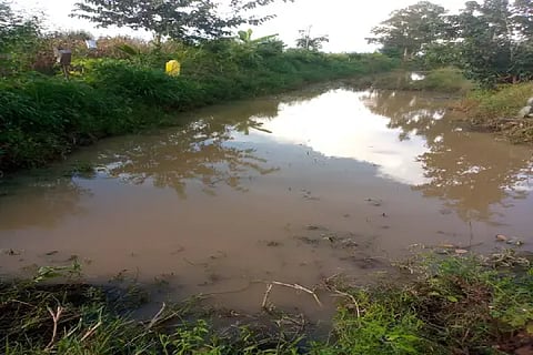 A pit in Shimoga taluk is filled