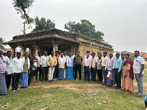 Cleaning of historical monuments mandya