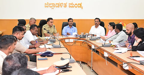 DC meeting regarding Lok Sabha election mandya