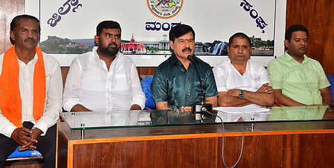 Former MLA Ramdas press conference mandya