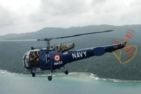 Indian Navys Chetak helicopter crashes at Kochi air station in Kerala