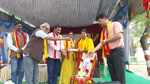 Kannada Rajyotsava in Women's College mandya