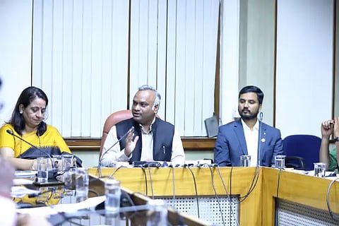 Minister Priyank Kharge press meet